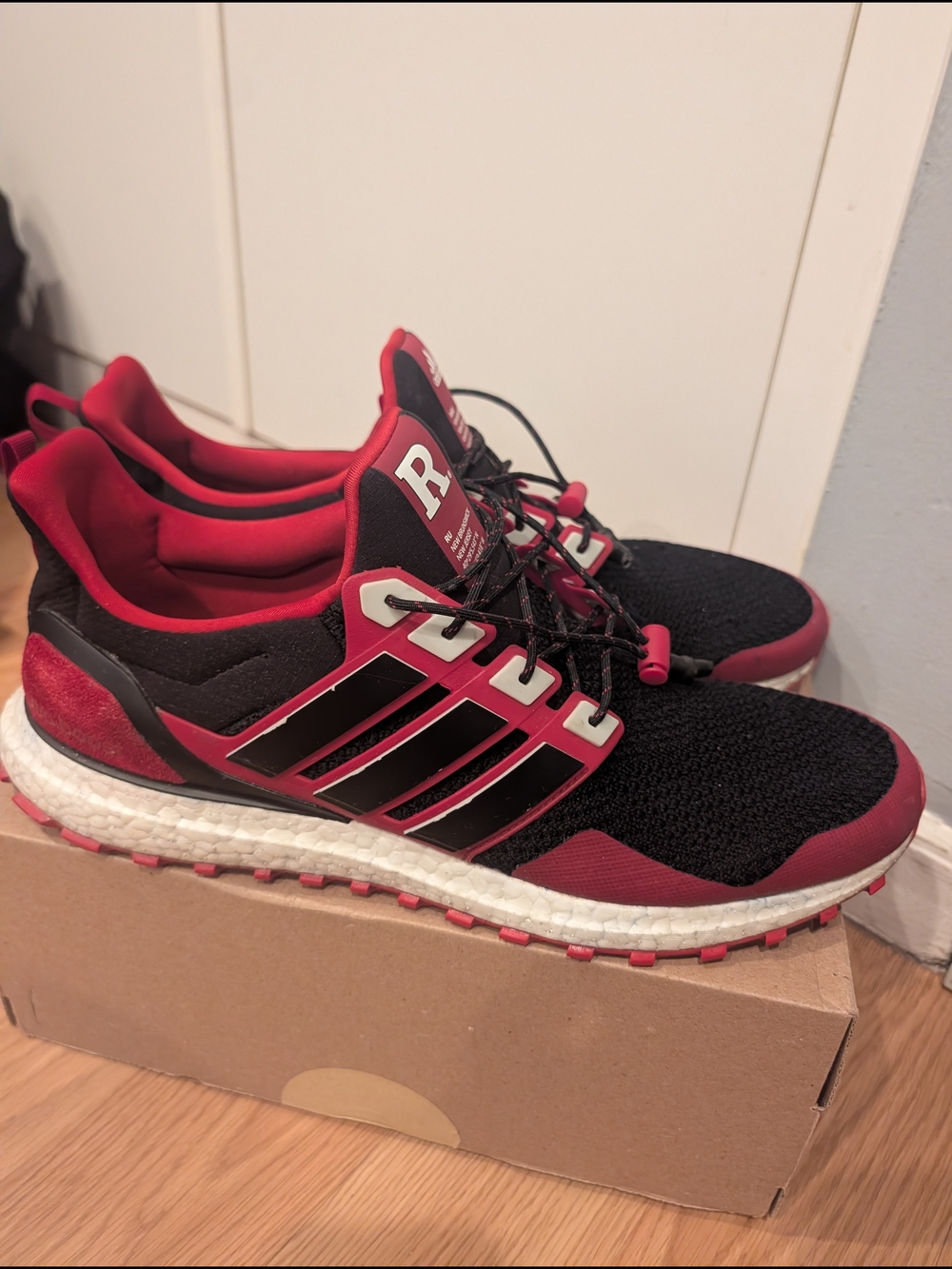 adidas Black & Red Men's Athletic Sneakers